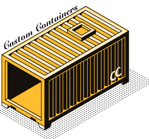 Custom containers tijdelijk logo